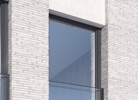 Der AEROMAT VT erlaubt die dezente Integration in die Fassade bei einem Höchstmaß an Flexibilität: Der Einbau kann wahlweise in Sturz, Laibung oder Brüstung erfolgen. (Bild zeigt Einbau mit dem Sturzkanal) Der AEROMAT VT erlaubt die dezente Integration in die Fassade bei einem Höchstmaß an Flexibilität: Der Einbau kann wahlweise in Sturz, Laibung oder Brüstung erfolgen. (Bild zeigt Einbau mit dem Sturzkanal)