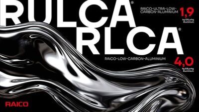 RAICO bietet CO2-reduziertes Aluminium RULCA®/RLCA® an