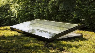 Atrium-Gefühl mit Flachdach-Fenster