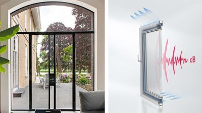 Produktneuheiten: filigrane Stahl-Tür und innovatives Schallschutzfenster