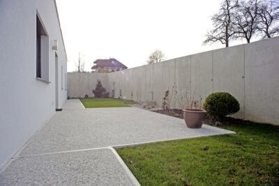 Beton gestockt