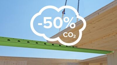 DELTABEAM® Green mit Holzdecken – die nachhaltigere Hybridlösung