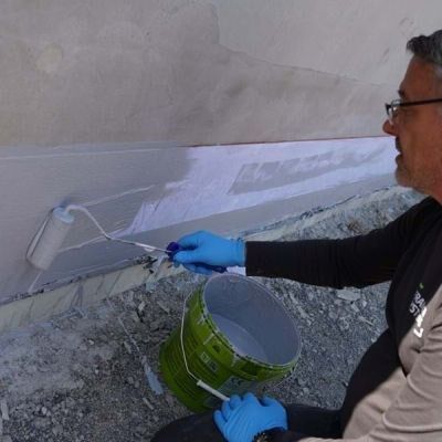 Streifenförmige Abdichtung von WU-Bauteilen