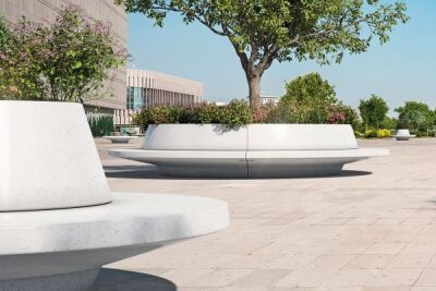 Stadtmobiliar aus Marmor & Beton