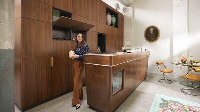 Integrierter Klappenbeschlag von Blum