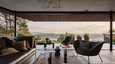 Transparente Architektur, die Grenzen überwindet