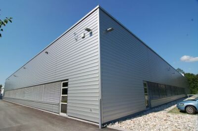 Metallfassade Struktur