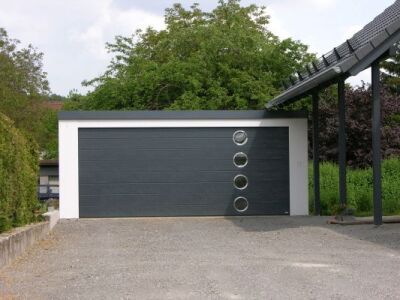 Garage aus Stahl